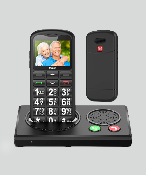Maior Seniorentelefoon 4G + Docking Station