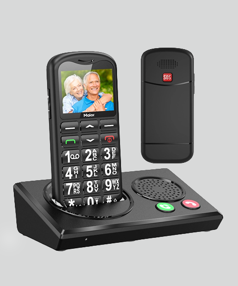 Maior Seniorentelefoon 4G + Docking Station