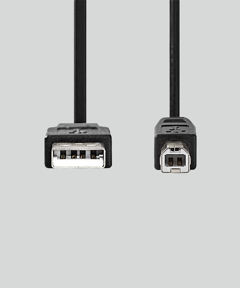 Nedis USB-Kabel USB 2.0 - USB-A Male - USB-B Male - 2M
