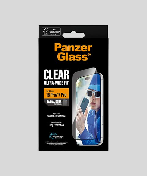 PanzerGlass screenprotector iPhone 18 Pro