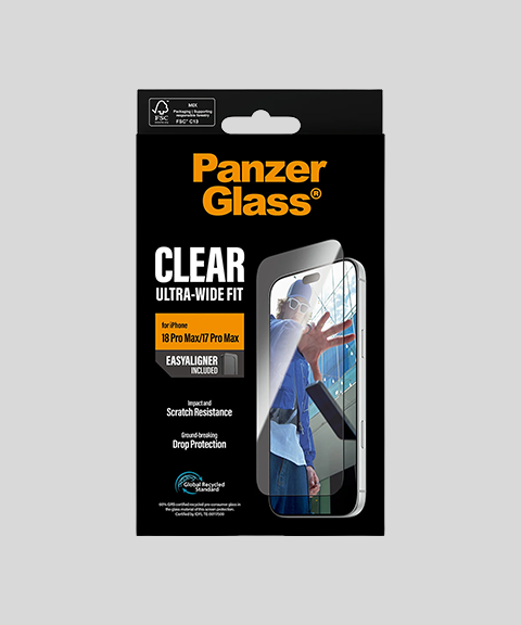 PanzerGlass screenprotector iPhone 18 Pro Max