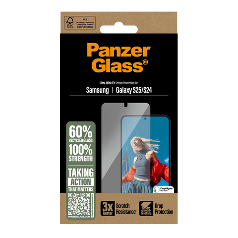 PanzerGlass screenprotector Samsung Galaxy S24/ S25